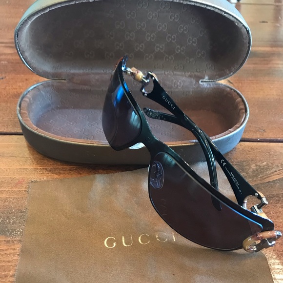 Bamboo Gucci Sunglasss - Picture 1 of 16